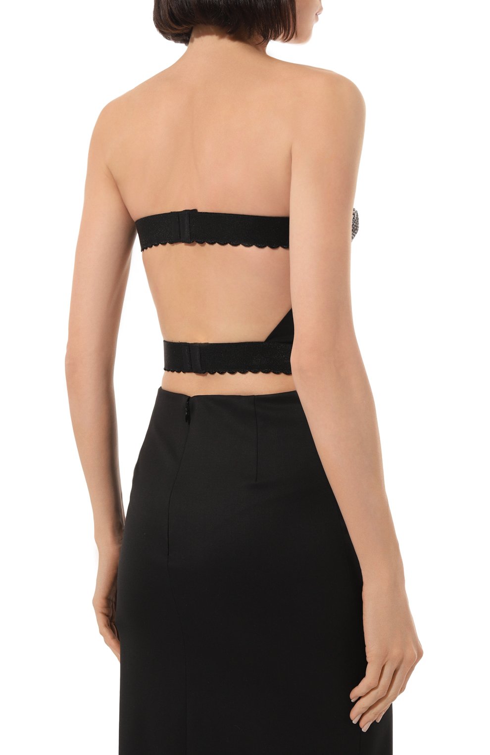 Топ-корсет с отделкой стразами GUCCI, арт. 680508 ZLK34, фото 4