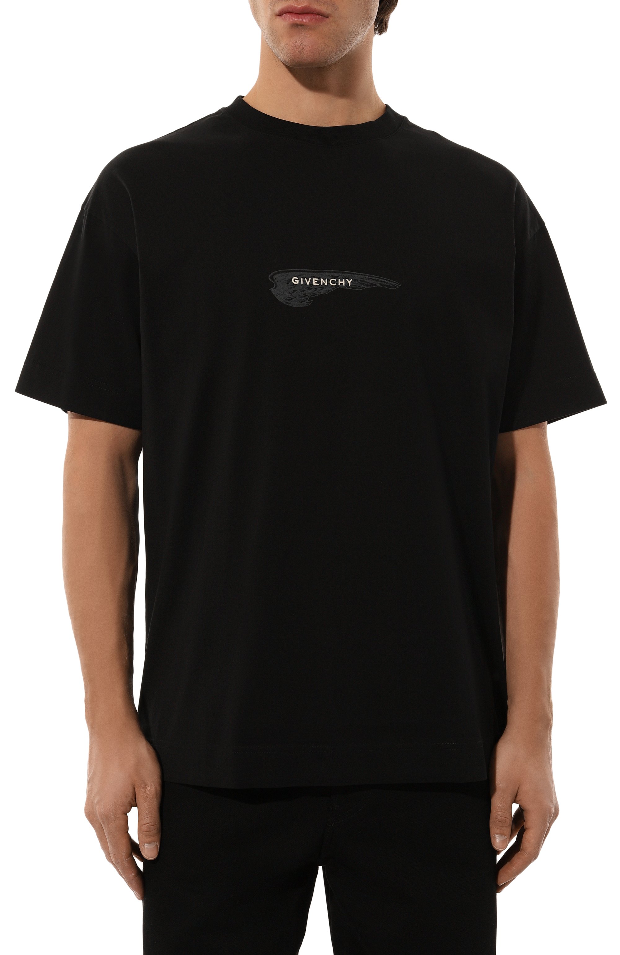 Хлопковая футболка GIVENCHY, арт. BM71JA3YN1, фото 3