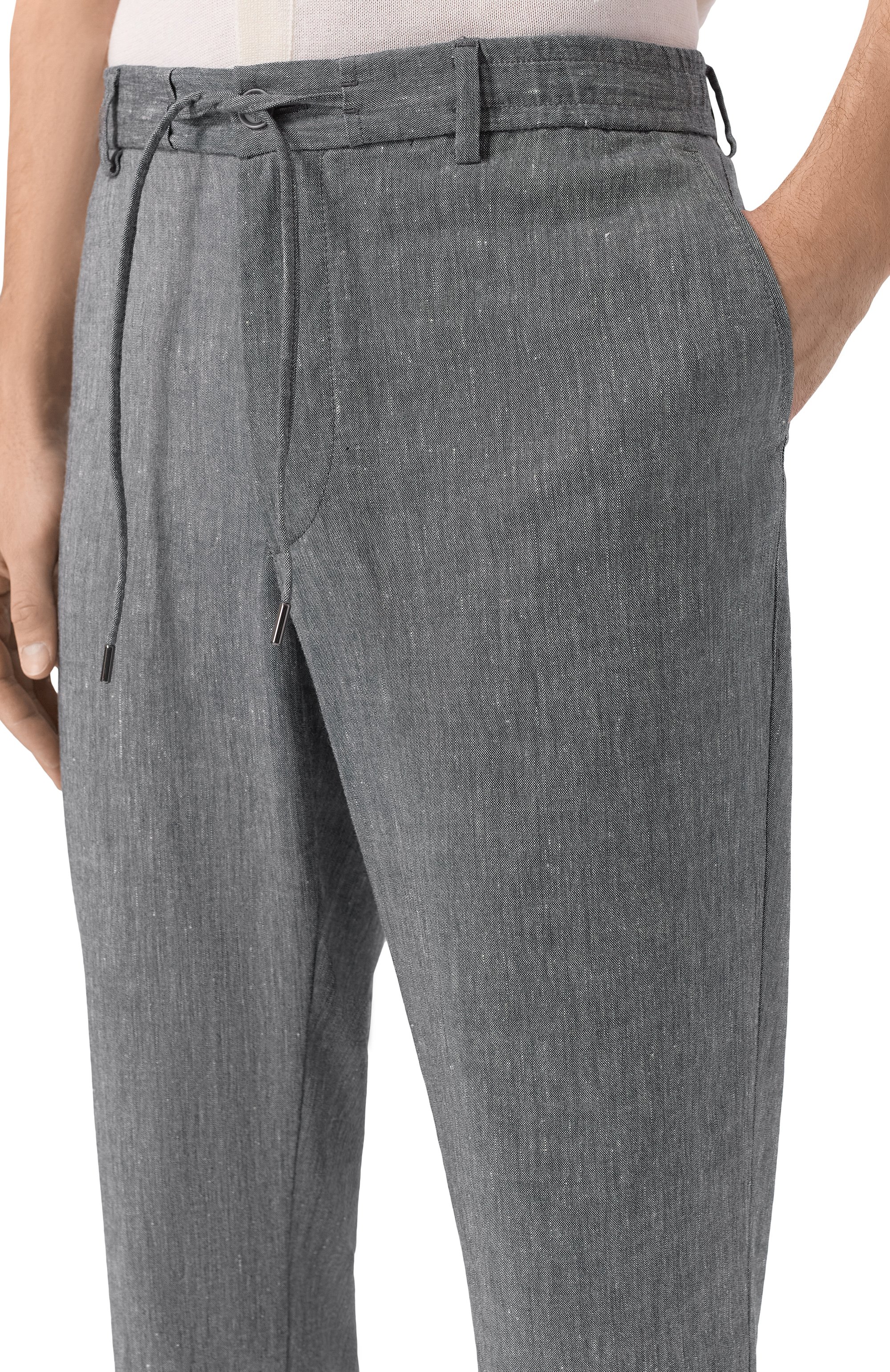 Брюки изо льна и вискозы BOSS, арт. 50540480, фото 5