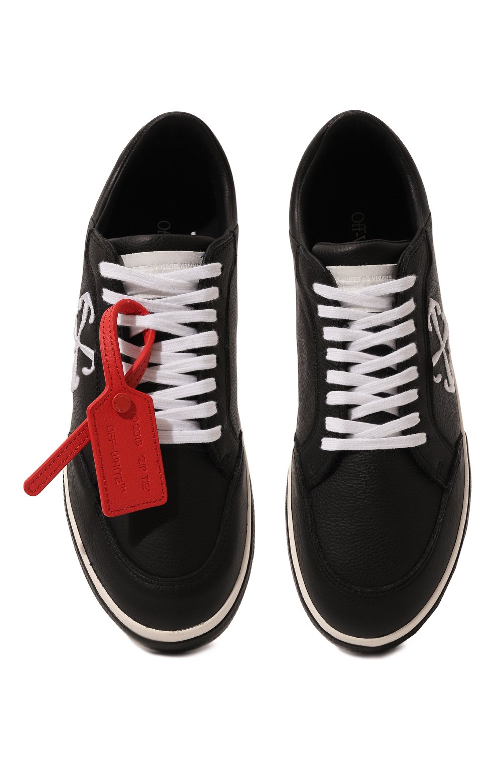 Кожаные кеды new low vulcanized OFF-WHITE, арт. 0MIA293S24LEA001, фото 8