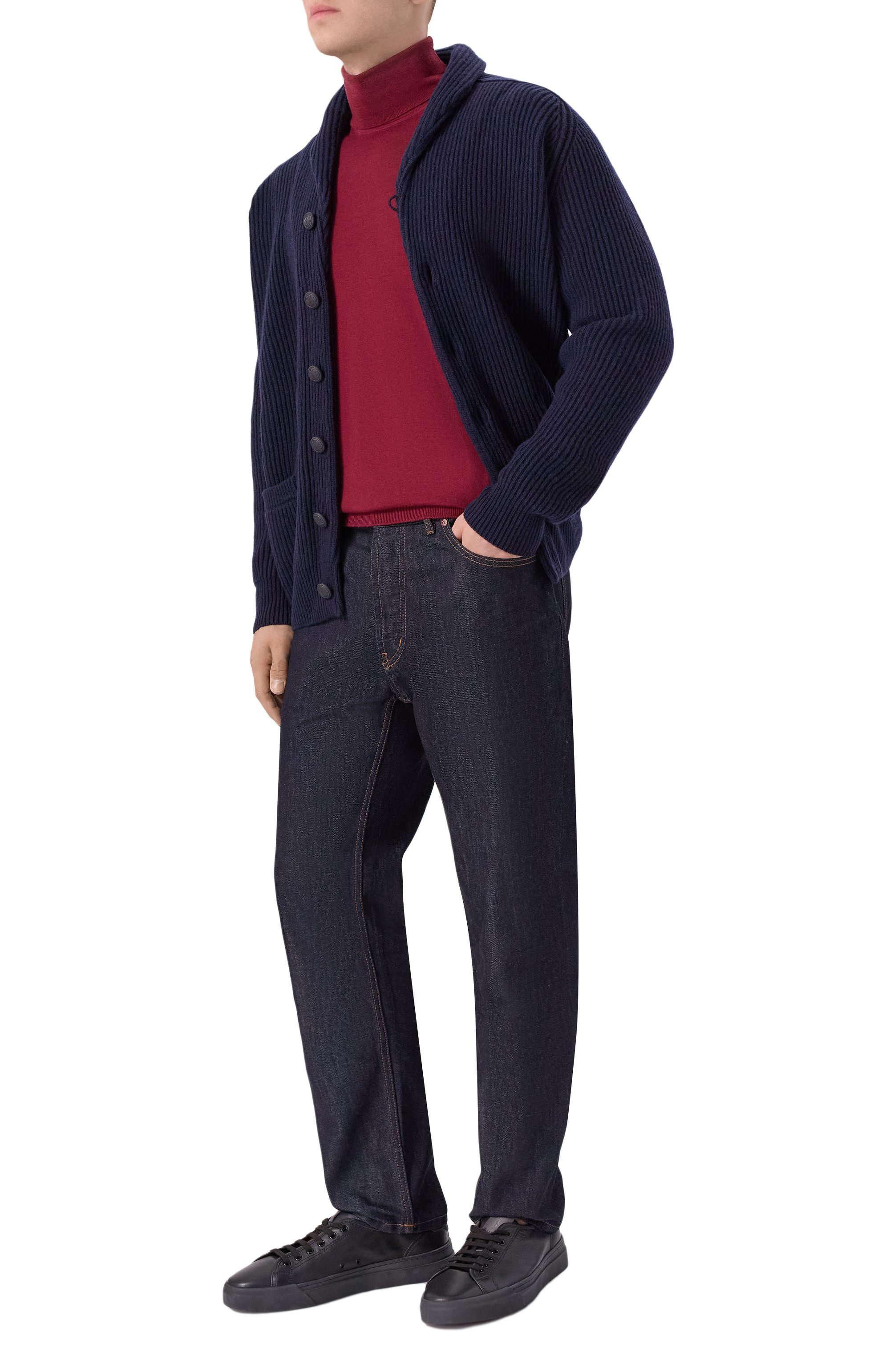 Шерстяная водолазка BOSS бордового цвета по цене 23950 руб., арт. 50468262, фото 2 Шерстяная водолазка BOSS, арт. 50468262, фото 2