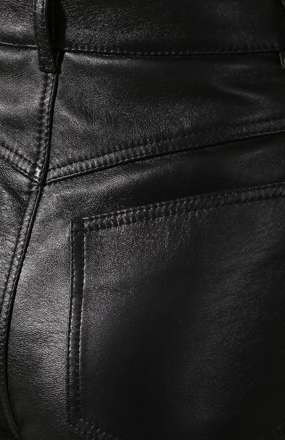 Кожаные шорты SAINT LAURENT, арт. 561313/YC2UE, фото 5