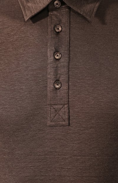 Льняное поло ZEGNA, арт. UU564/723, фото 5