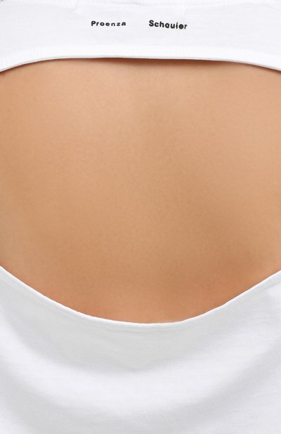 Хлопковая футболка PROENZA SCHOULER WHITE LABEL, арт. WL2034164-JC137, фото 5