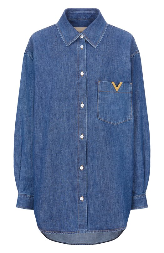 Джинсовая рубашка Valentino 8B3DB03K/9YA Синий 8B3DB03K/9YA