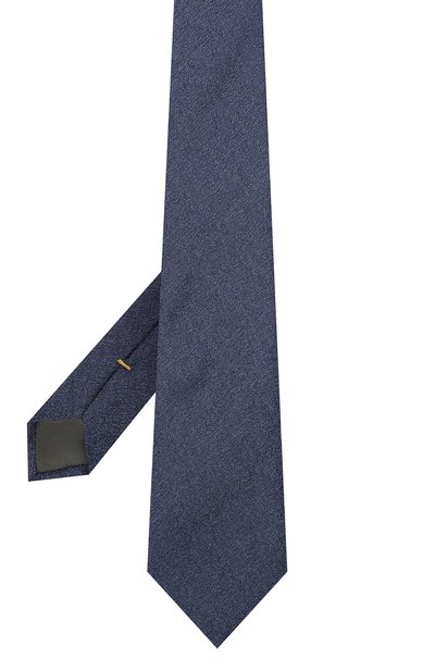 Шелковый галстук CANALI темно-синего цвета по цене 10400 руб., арт. 18/HJ03126, фото 2 Шелковый галстук CANALI, арт. 18/HJ03126, фото 2