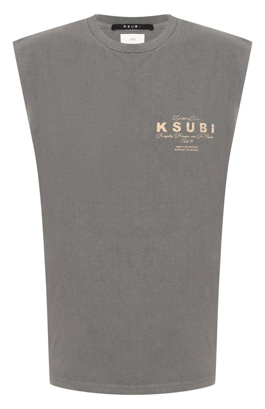 Хлопковая майка Ksubi MSP25TA001 Серый MSP25TA001