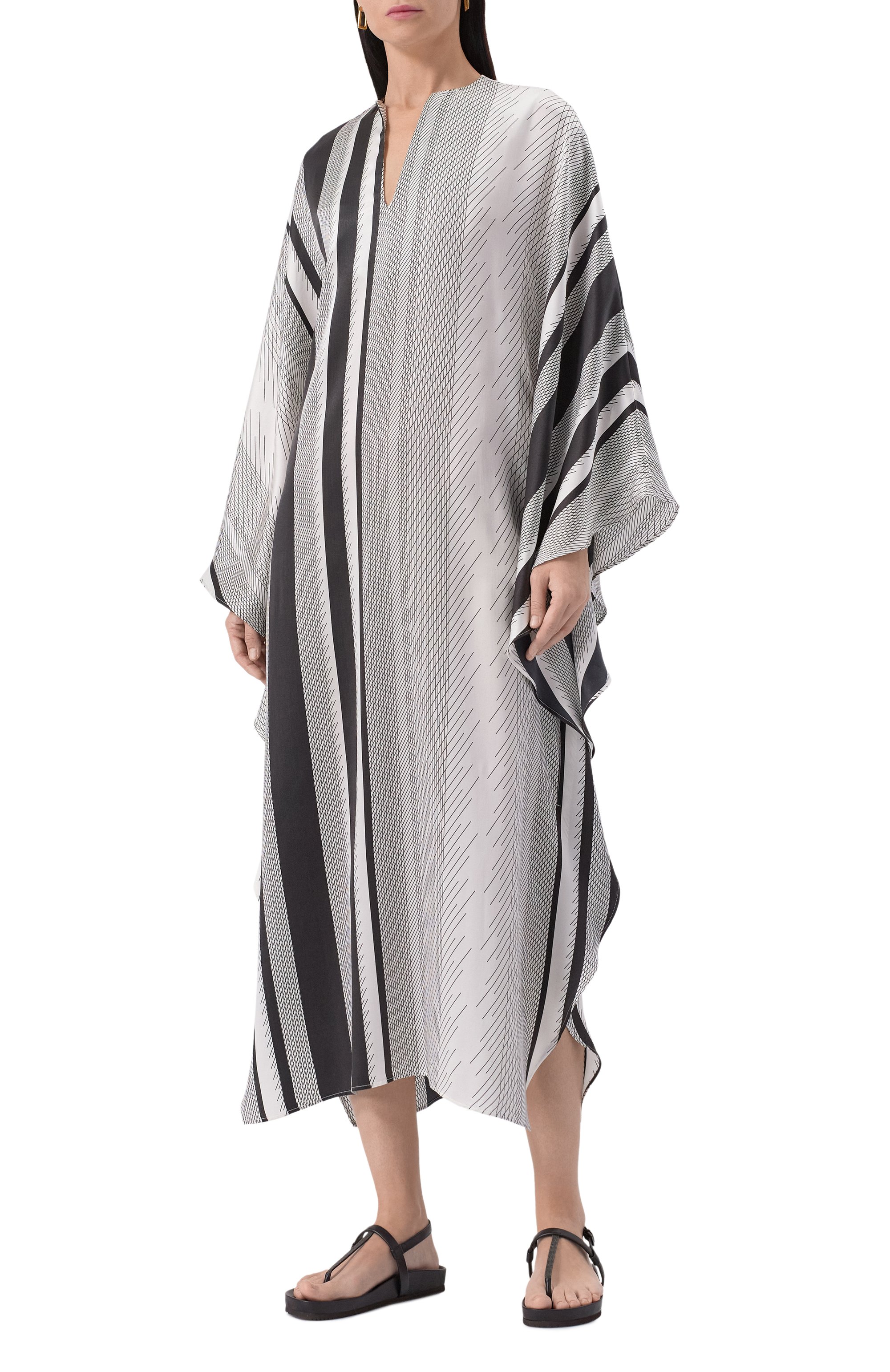 Шелковая туника KITON, арт. D49342K0963E01, фото 3