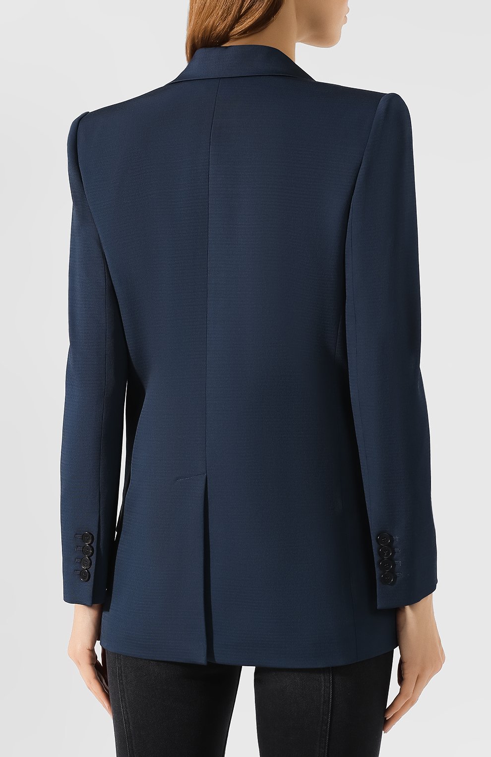 Жакет из смеси вискозы и шерсти GIVENCHY синего цвета по цене 149500 руб., арт. BW308U11WF, фото 4 Жакет из смеси вискозы и шерсти GIVENCHY, арт. BW308U11WF, фото 4
