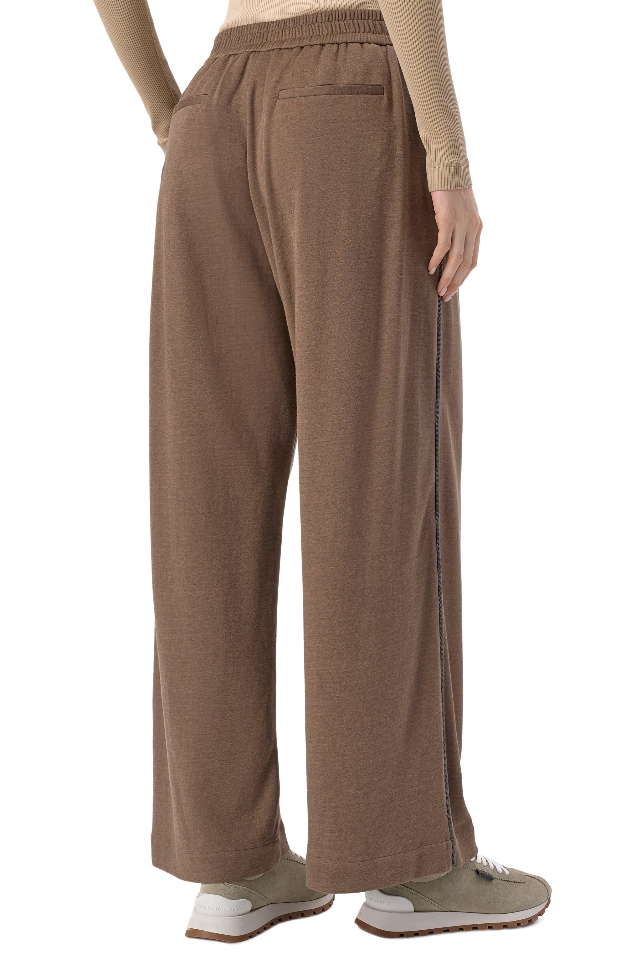 Брюки из хлопка и шелка BRUNELLO CUCINELLI, арт. MD828SM689, фото 4