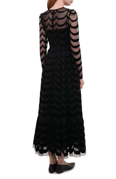 Платье REDVALENTINO черного цвета по цене 104000 руб., арт. UR0VA14X/5KL, фото 4 Платье REDVALENTINO, арт. UR0VA14X/5KL, фото 4
