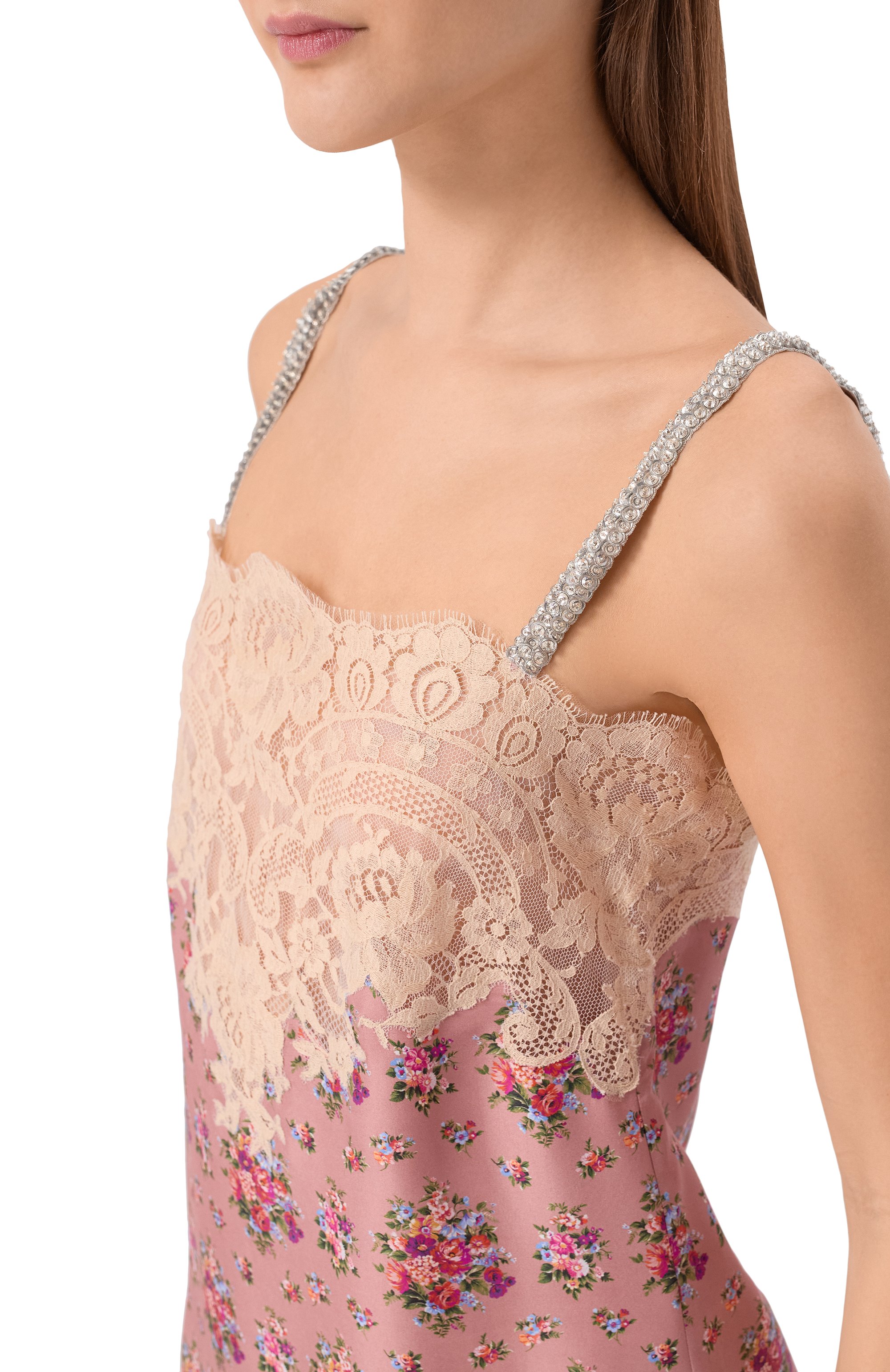 Топ из шелка и хлопка DOLCE & GABBANA, арт. F7BI9T/IS10G, фото 5