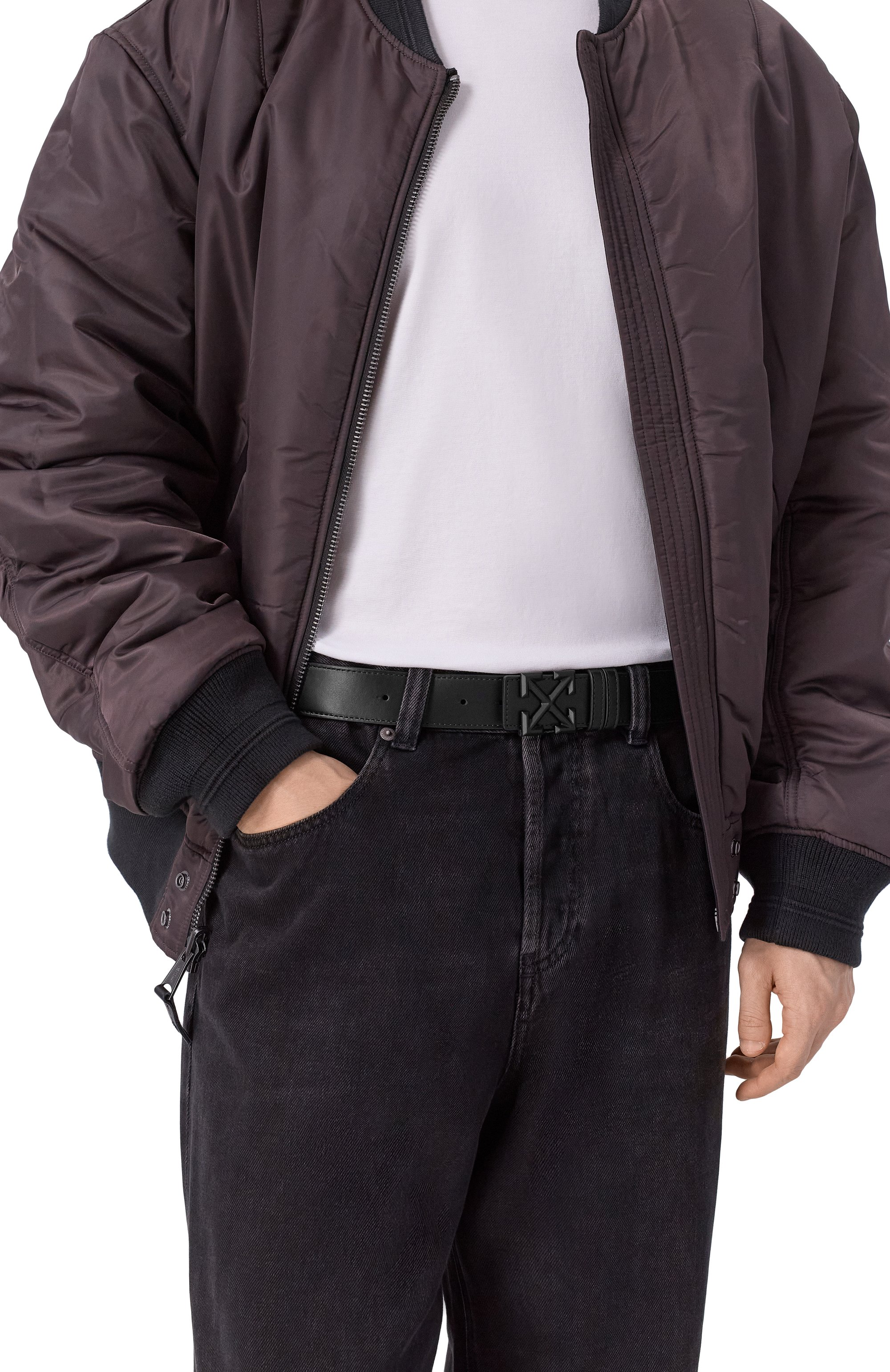 Кожаный ремень OFF-WHITE, арт. 0MRB14GF25LEA002, фото 2