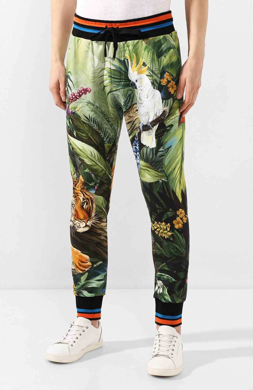 Хлопковые джоггеры DOLCE & GABBANA, арт. GYM0AT/FI7U6, фото 3