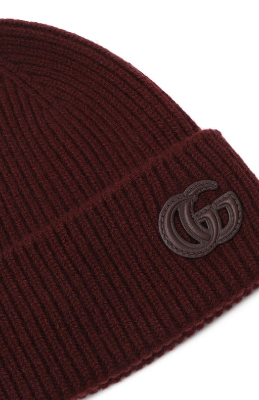Кашемировая шапка Gucci 834190/3GAC0 Бордовый  834190/3GAC0 Фото 3