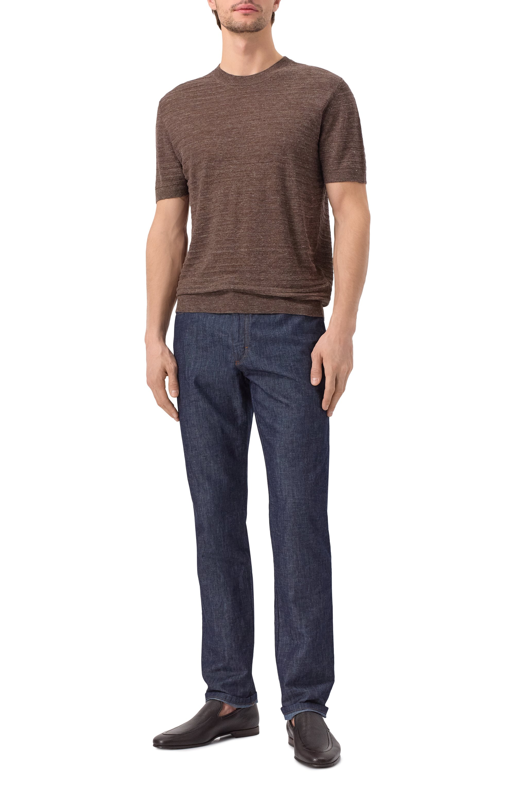 Джемпер изо льна и шелка CORNELIANI, арт. 25M565-2525114, фото 2