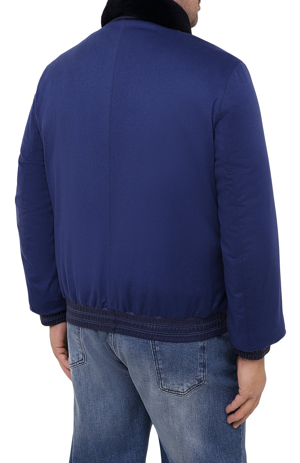 Кашемировый бомбер с меховой подкладкой ZILLI, арт. MAU-HIKE0-30206/1001/60-64, фото 4