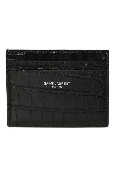 Мужской кожаный футляр для кредитных карт SAINT LAURENT, арт. 375946/DZE0E