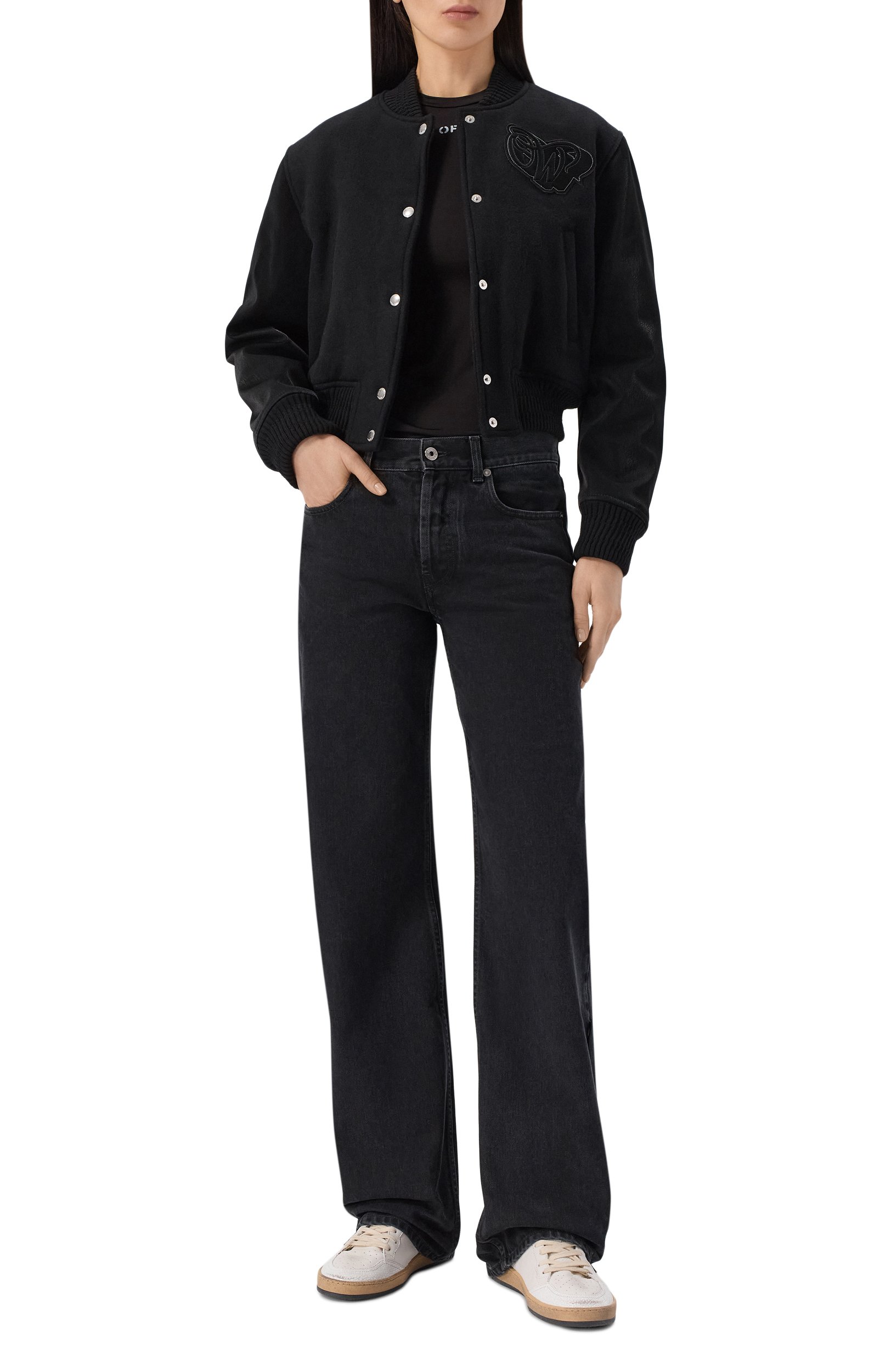 Шерстяной бомбер OFF-WHITE, арт. 2FG00403T, фото 2