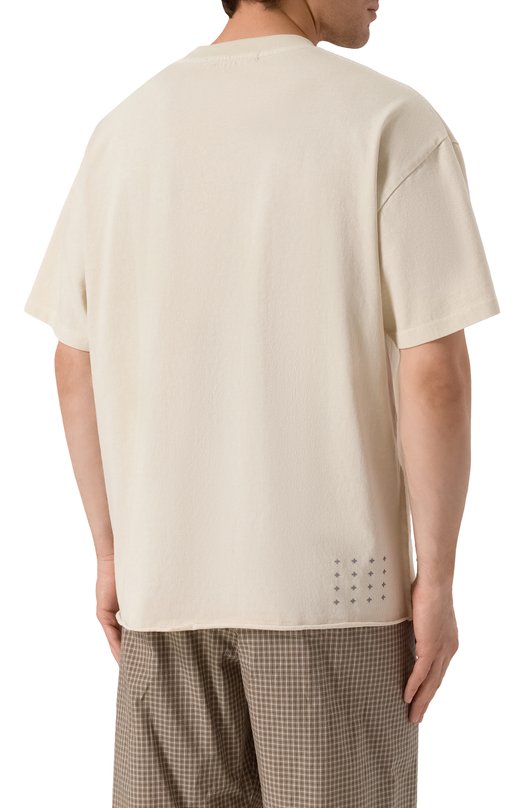 Хлопковая футболка Ksubi MSP25TE042 Кремовый  MSP25TE042 Фото 4