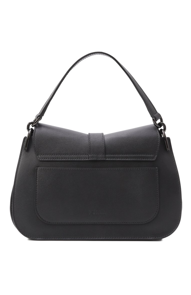 Женская сумка furla flow medium FURLA черного цвета, арт. WB00996/BX2045 | Фото 6 (Материал: Натуральная кожа; Размер: medium; Ремень/цепочка: На ремешке; Автоматизация состава: Проставлено; Автоматизация ТО: Проставлено)