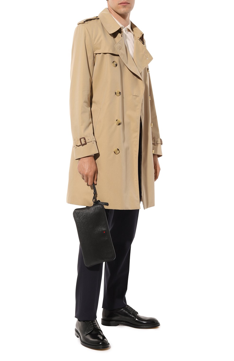 Кожаный клатч KITON, арт. UBPADSN00815, фото 7