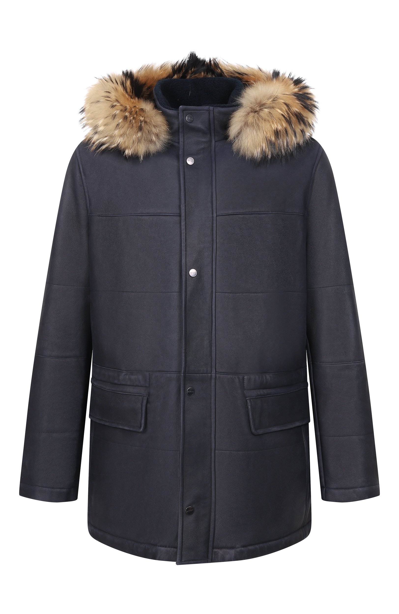 Парка из овчины KITON синего цвета по цене 1370000 руб., арт. UW0627MV03S24, фото 1 Парка из овчины KITON, арт. UW0627MV03S24, фото 1
