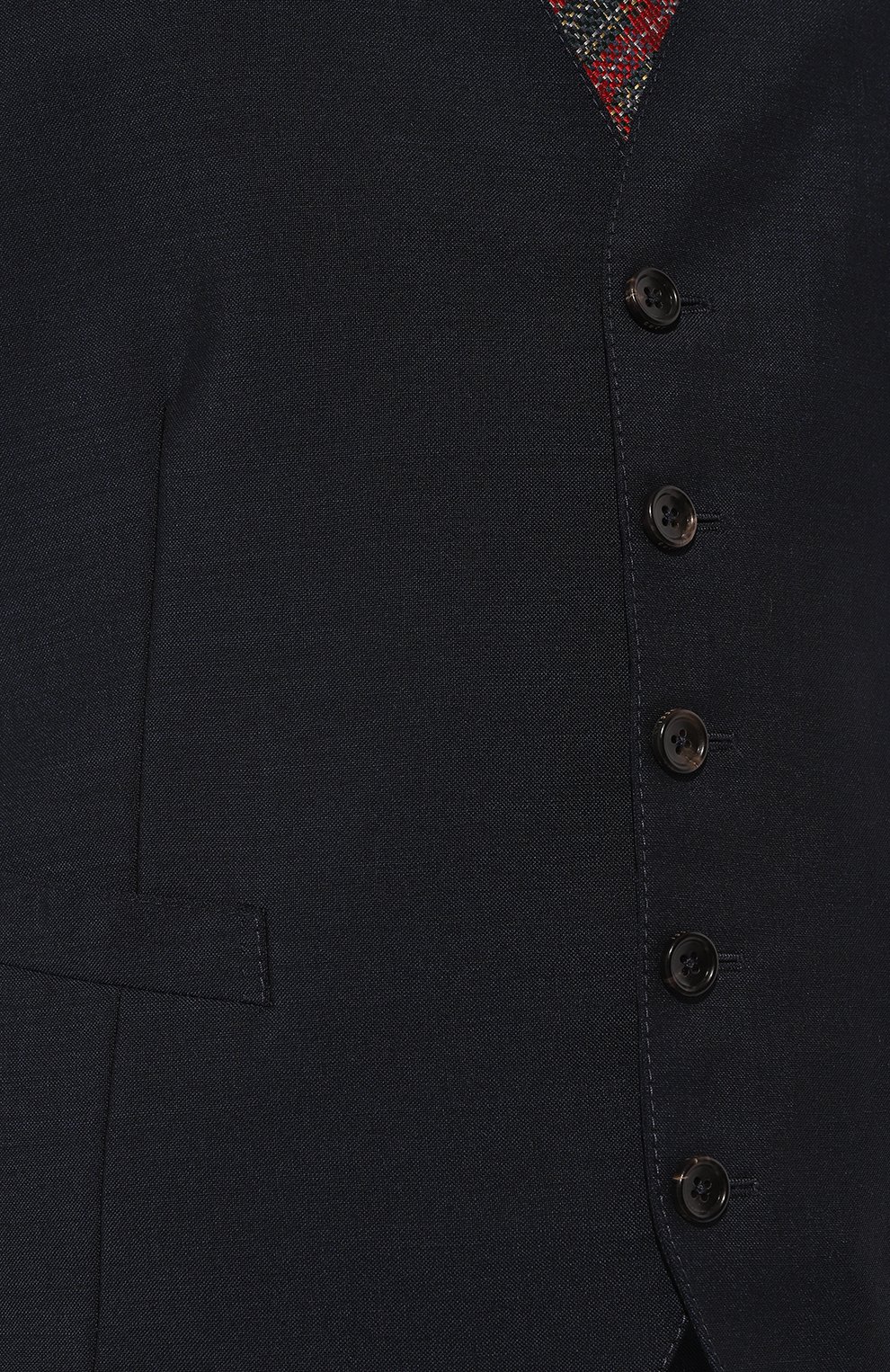 Шерстяной жилет GUCCI темно-синего цвета по цене 128160 руб., арт. 452587 Z592B, фото 5 Шерстяной жилет GUCCI, арт. 452587 Z592B, фото 5