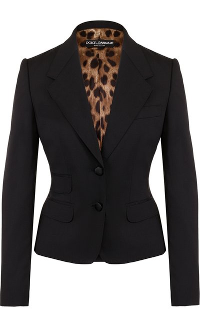 Приталенный шерстяной жакет на двух пуговицах DOLCE & GABBANA, арт. F29G3T/FUBBG, фото 1