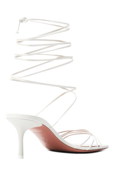 Кожаные босоножки lori 60 AMINA MUADDI, арт. L0RI LACE UP 60/NAPPA, фото 5