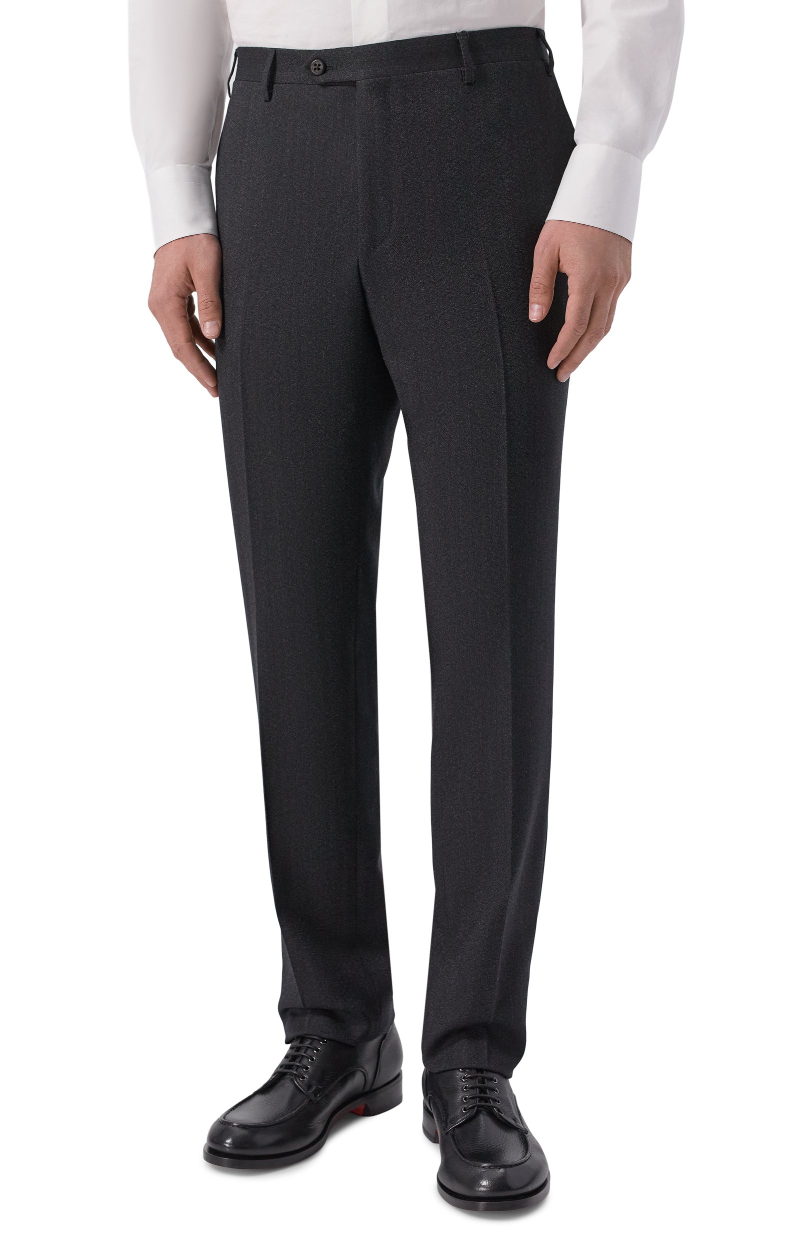 Шерстяные брюки CORNELIANI темно-серого цвета по цене 59950 руб., арт. 285B01/2A18348, фото 3 Шерстяные брюки CORNELIANI, арт. 285B01/2A18348, фото 3