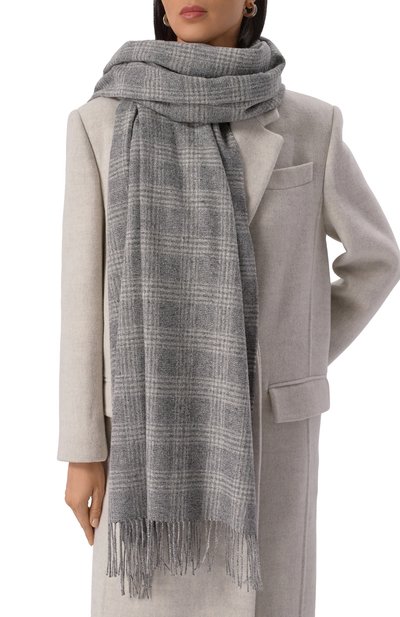 Шарф из шелка и шерсти BRUNELLO CUCINELLI, арт. MSCDAGW31, фото 2
