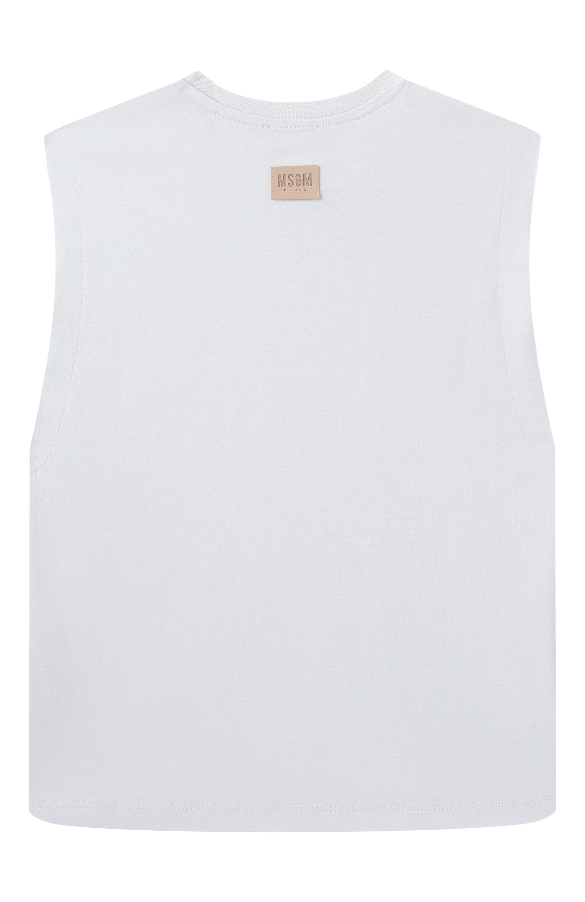 Хлопковая майка MSGM KIDS, арт. S5MSJUTH171, фото 2