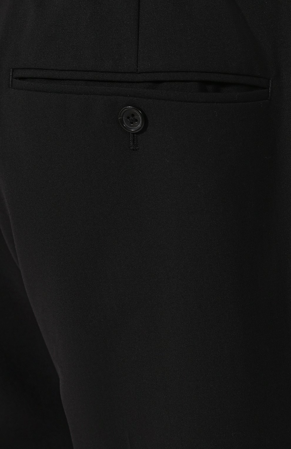 Шерстяные брюки HELMUT LANG черного цвета по цене 37600 руб., арт. J04HM208, фото 5 Шерстяные брюки HELMUT LANG, арт. J04HM208, фото 5