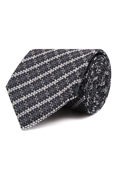 Мужской шелковый галстук CANALI, арт. 24/HJ03266