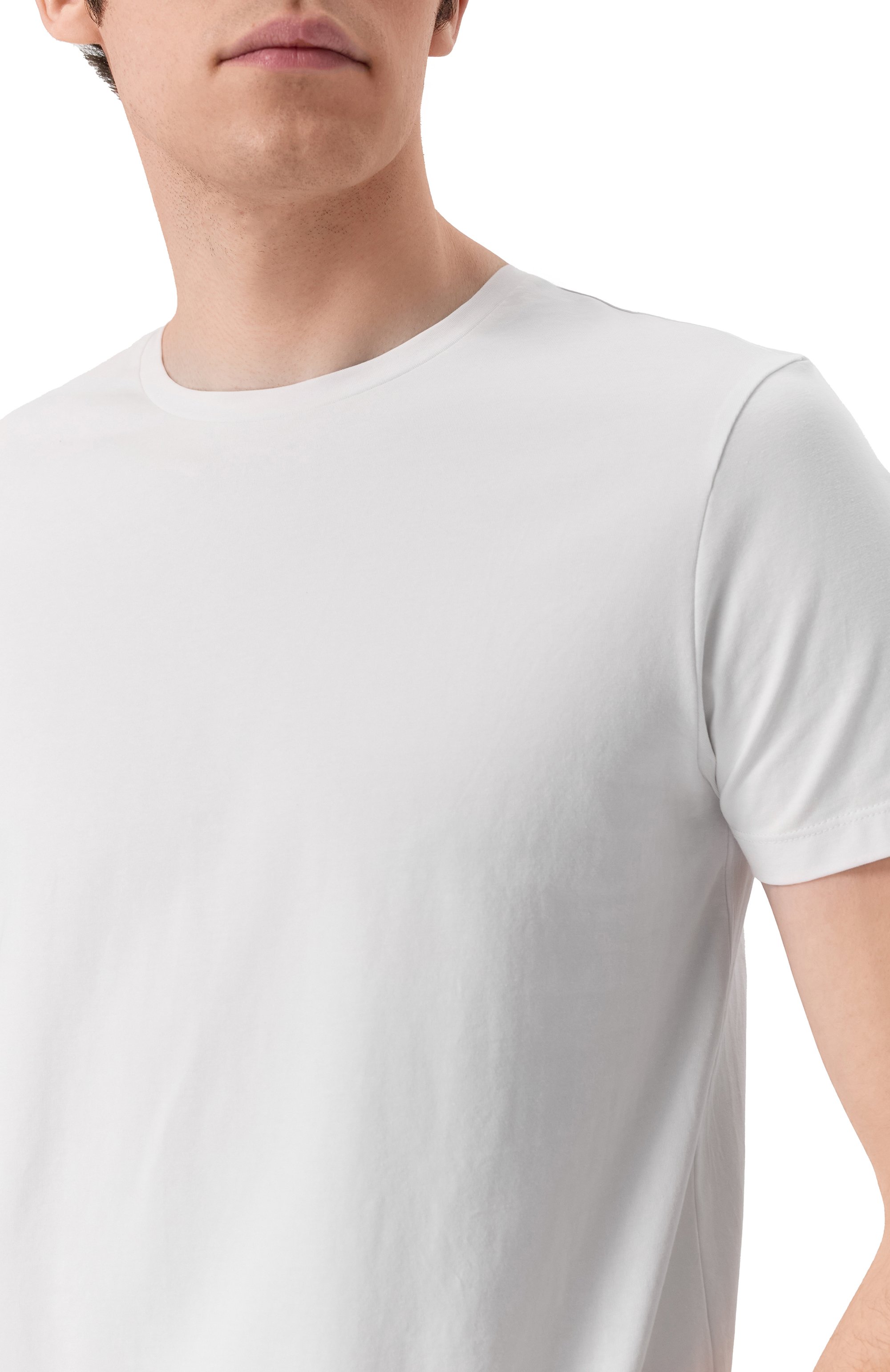 Комплект из двух футболок HUGO белого цвета по цене 8295 руб., арт. 50325440, фото 5 Комплект из двух футболок HUGO, арт. 50325440, фото 5