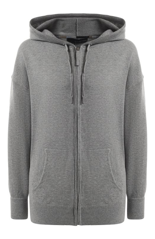 

Толстовка из хлопка и кашемира 360cashmere, Серый