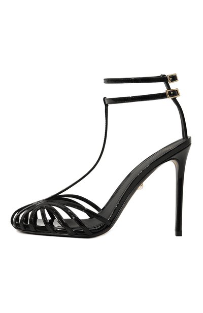 Кожаные босоножки stella ALEVI MILANO черного цвета по цене 87550 руб., арт. L19W7002.U.0004997, фото 4 Кожаные босоножки stella ALEVI MILANO, арт. L19W7002.U.0004997, фото 4