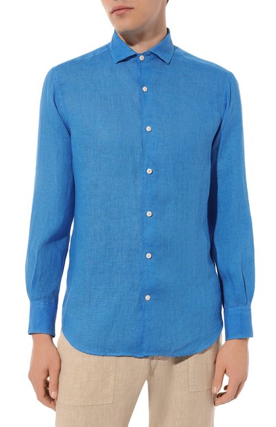 Льняная рубашка MC2 SAINT BARTH, арт. STBM/PAMPL0NA/00826D, фото 3