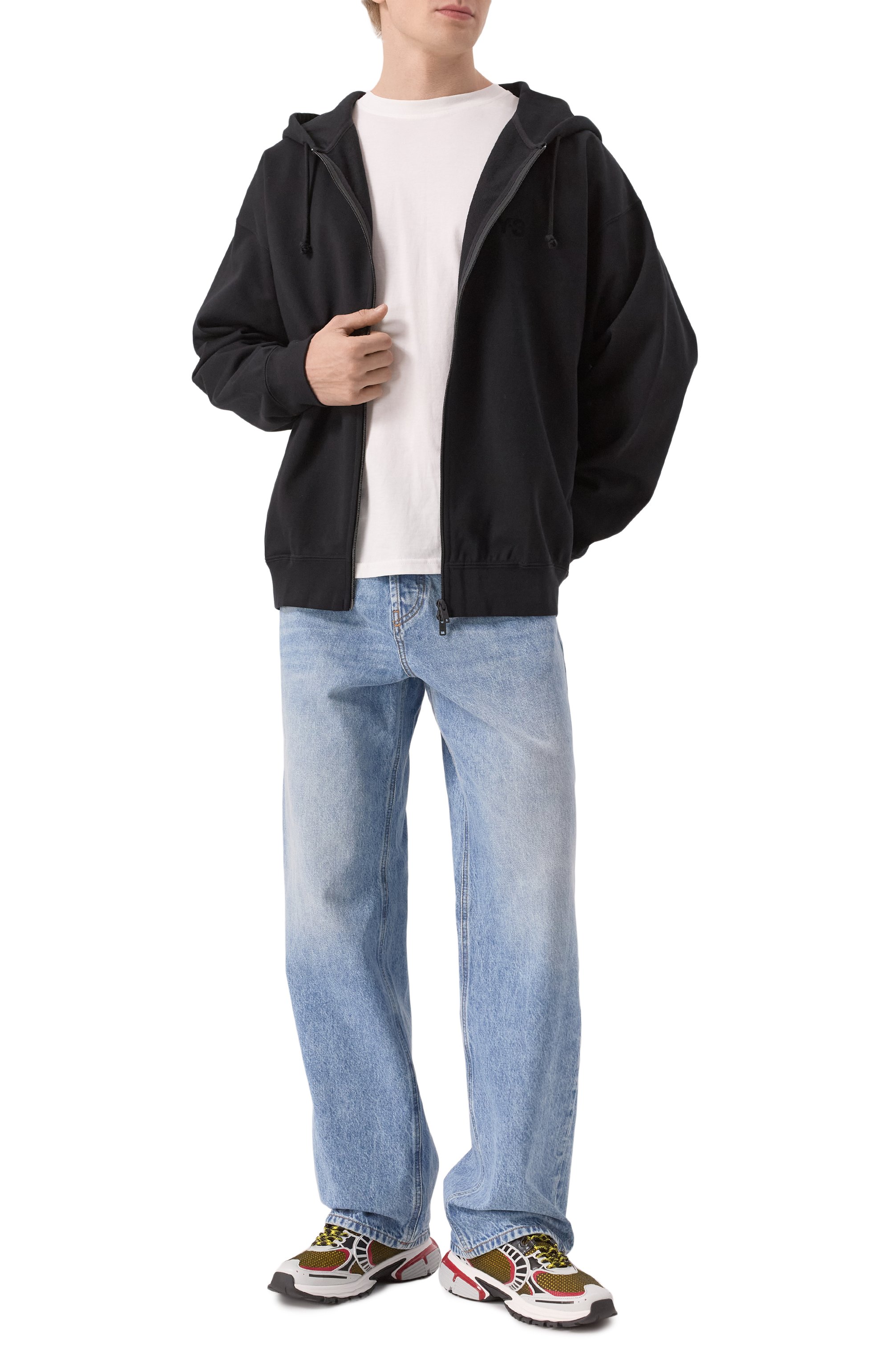 Хлопковая толстовка Y-3 черного цвета по цене 38550 руб., арт. JN4930, фото 2 Хлопковая толстовка Y-3, арт. JN4930, фото 2