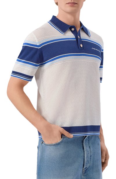 Поло из хлопка и шерсти CASABLANCA, арт. M-SS26-KW-1304-01, фото 3