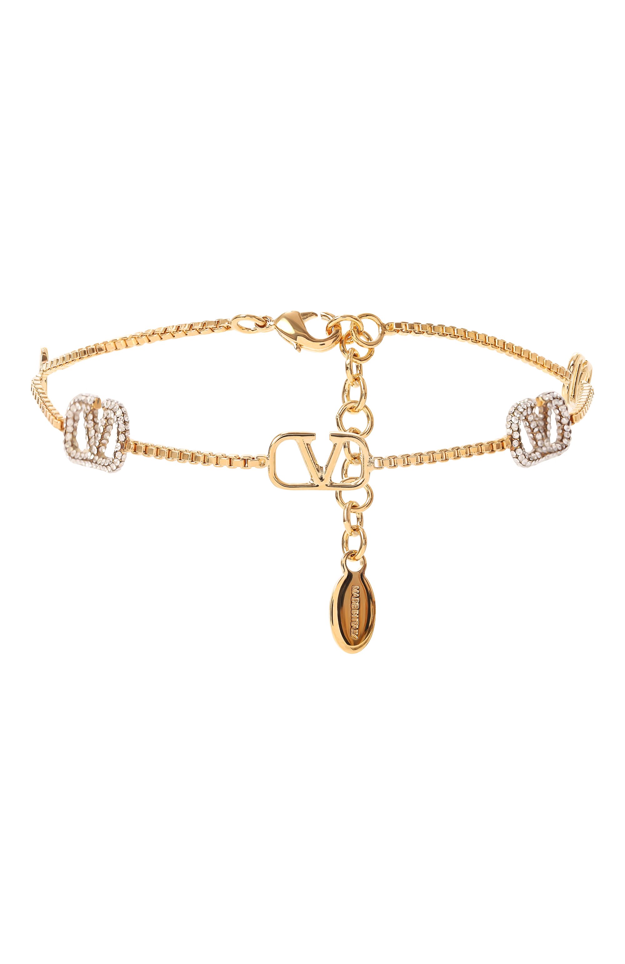 Браслет VALENTINO золотого цвета по цене 69500 руб., арт. 5W2J0U87/MWI, фото 1 Браслет VALENTINO, арт. 5W2J0U87/MWI, фото 1