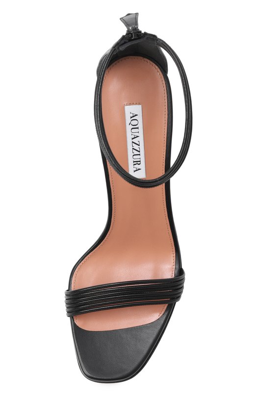 Кожаные босоножки Sway 85 Aquazzura SWYMIDS0-NAP-000 Чёрный  SWYMIDS0-NAP-000 Фото 6