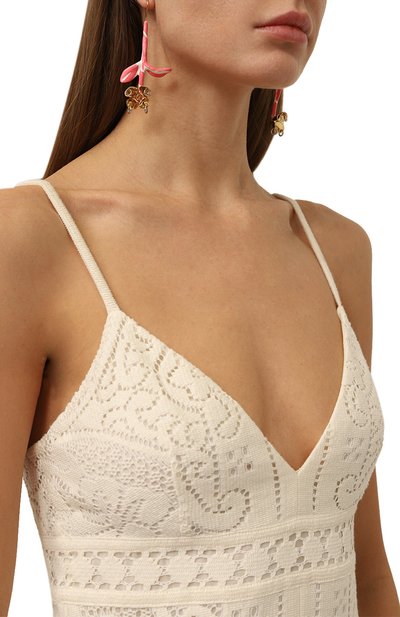 Серьги MARNI розового цвета по цене 52400 руб., арт. 0RMV0378A0 M2000, фото 2 Серьги MARNI, арт. 0RMV0378A0 M2000, фото 2