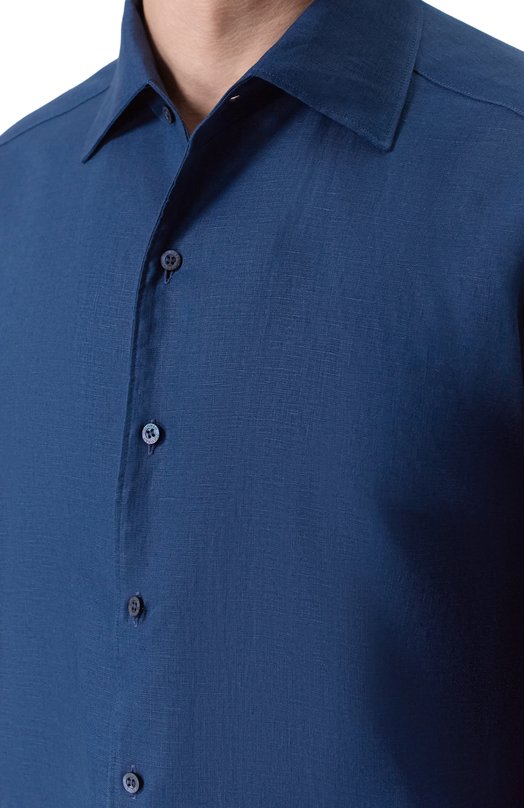Льняная рубашка Colombo CM00375/T0655-U Синий  CM00375/T0655-U Фото 5