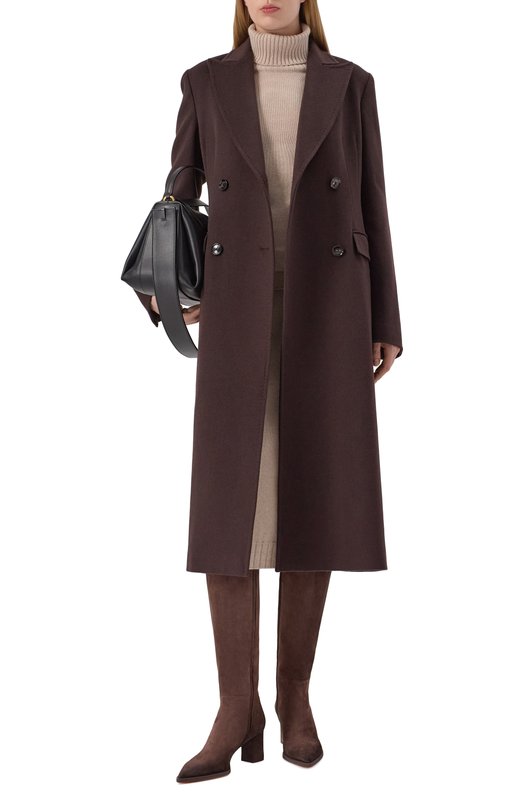 Замшевые сапоги Santoni WSEG71717PC4NAEA Коричневый  WSEG71717PC4NAEA Фото 3