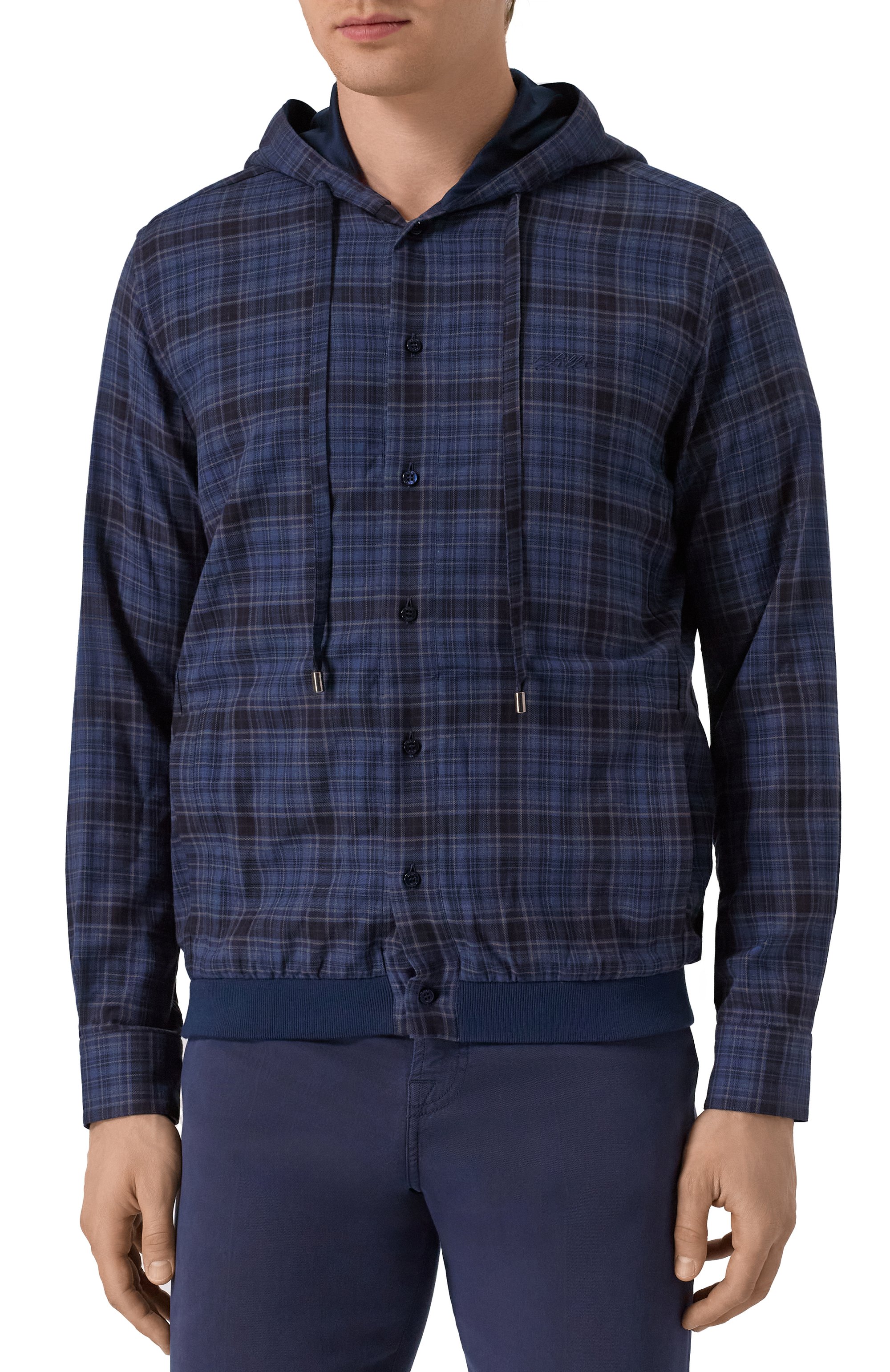 Рубашка из хлопка и �кашемира ZILLI, арт. FD0M02M010612151Q, фото 3