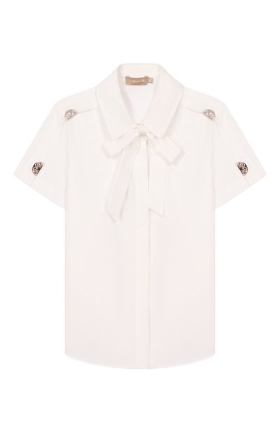 Хлопковая блузка ELIE SAAB KIDS, арт. EFCA031/TS0724_001