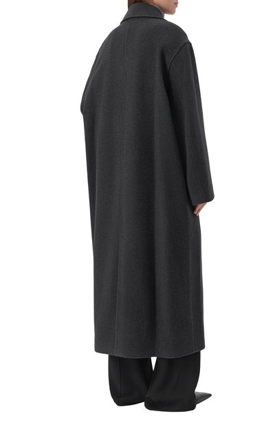 Пальто из шерсти и кашемира TOTEME серого цвета по цене 185000 руб., арт. 254-WR00231-FB0532, фото 4 Пальто из шерсти и кашемира TOTEME, арт. 254-WR00231-FB0532, фото 4