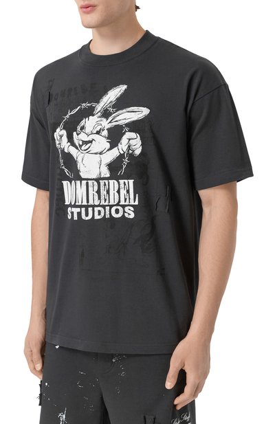 Хлопковая футболка DOMREBEL, арт. M BUNWIRE, фото 3